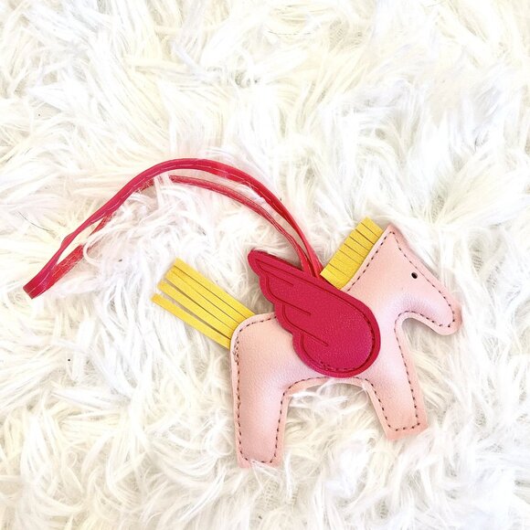 Pink Pegasus Horse Bag Charm or Keychain - Picture 3 of 3